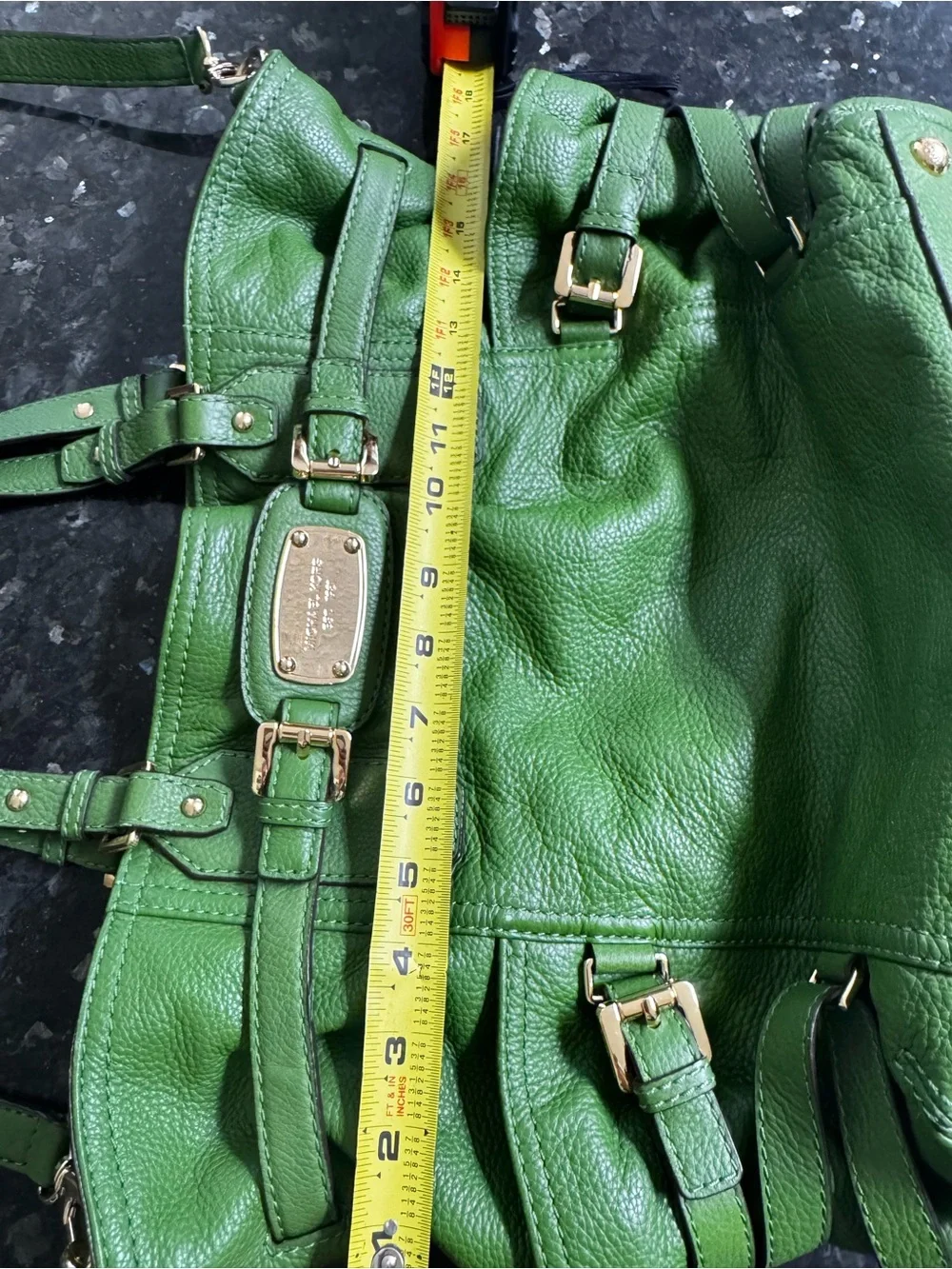 Michael Kors Gansevoort Lime Green and Gold Hardware